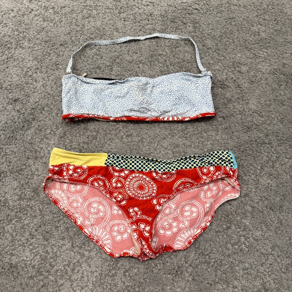 CK - Colorful Patterned Bikini Set
